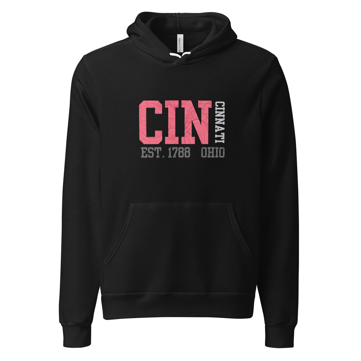Cincinnati Map Hoodie