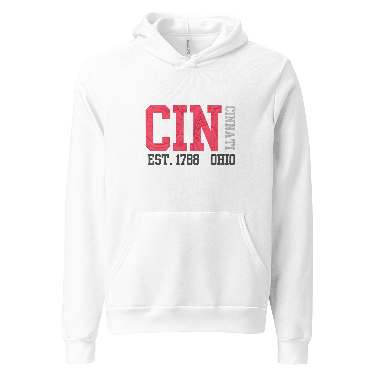 Cincinnati Map Hoodie