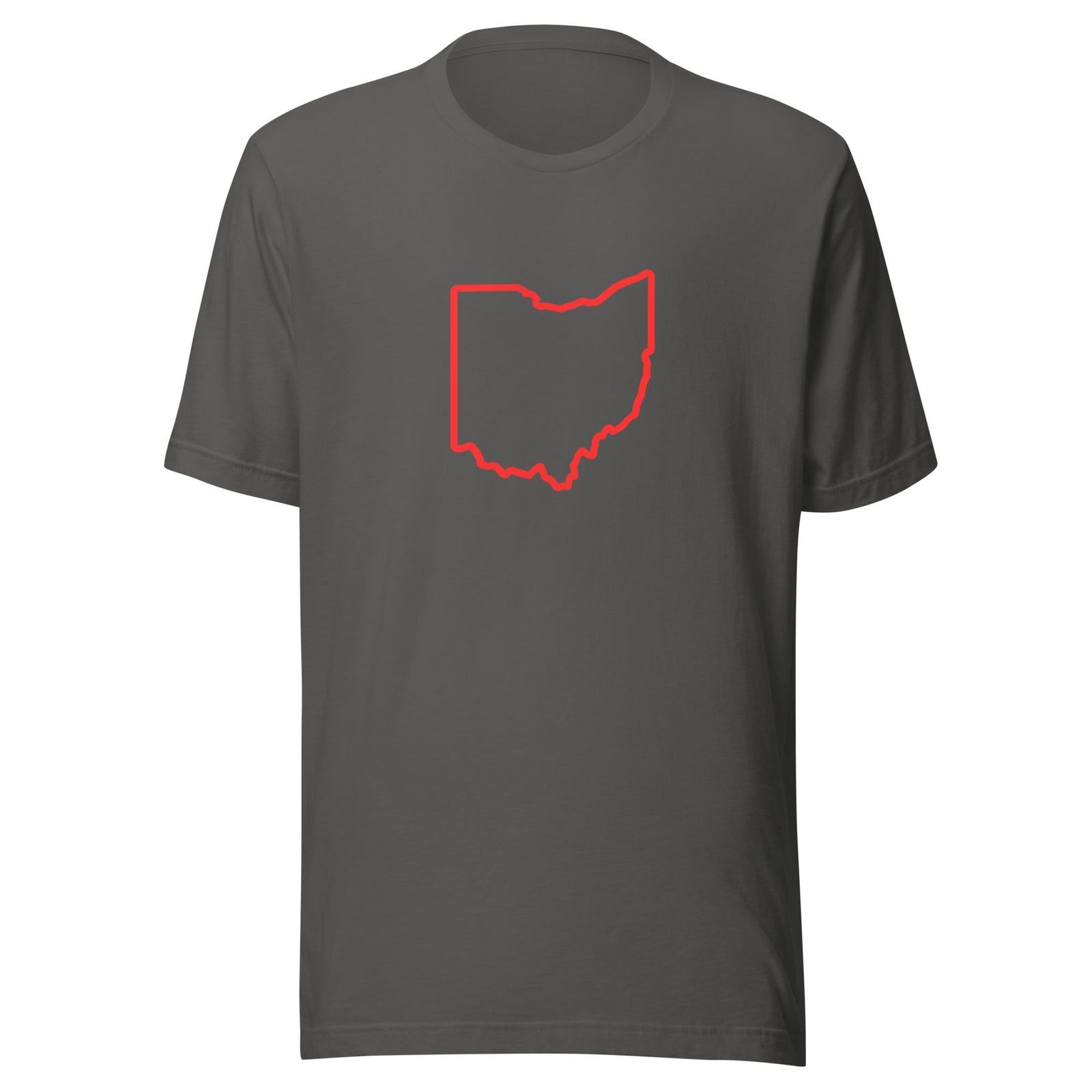 Red Ohio Outline T Shirt