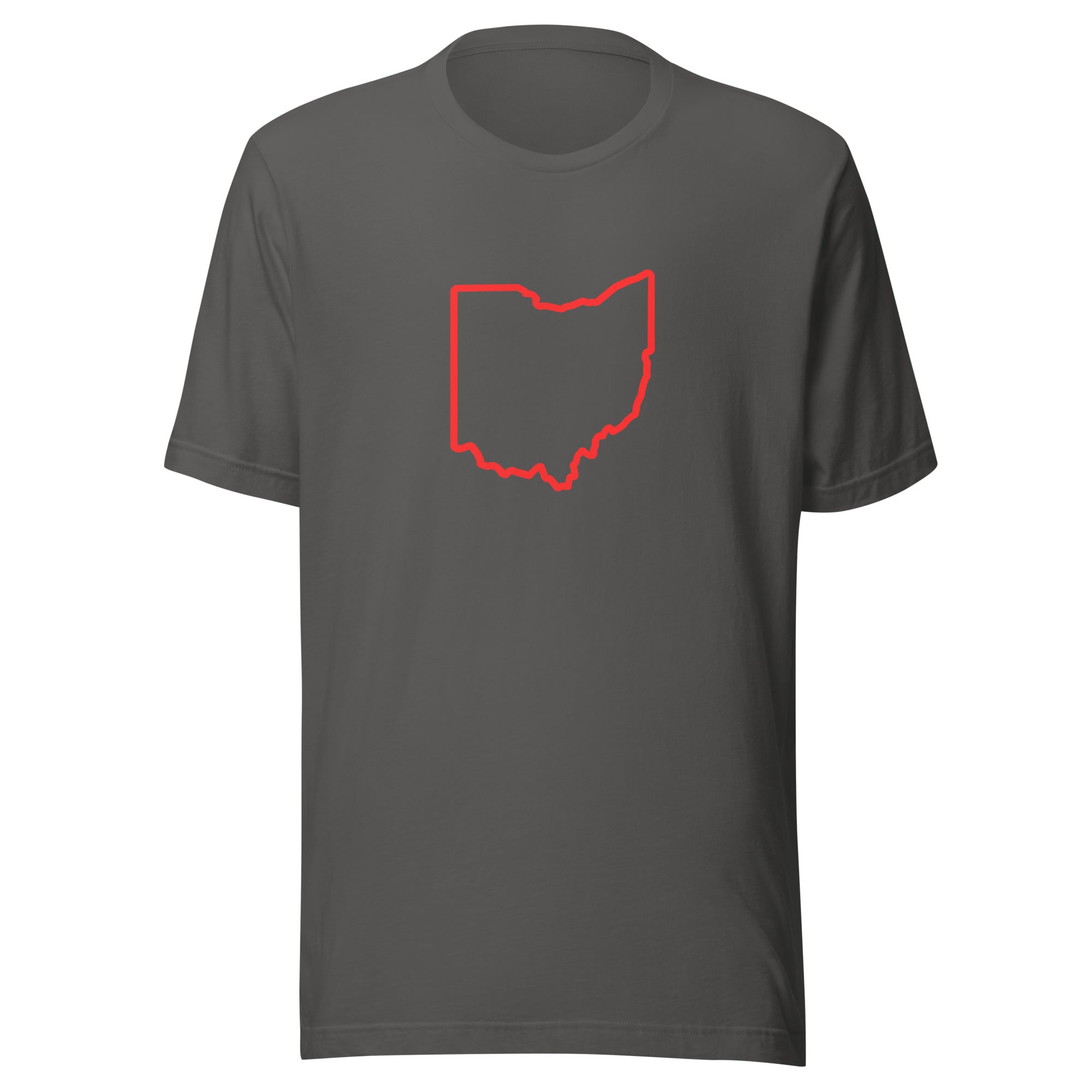 Red Ohio Outline T Shirt