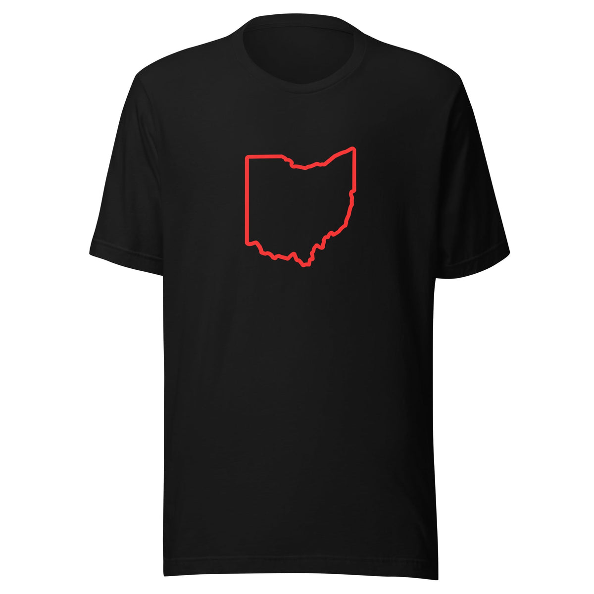 Red Ohio Outline T Shirt