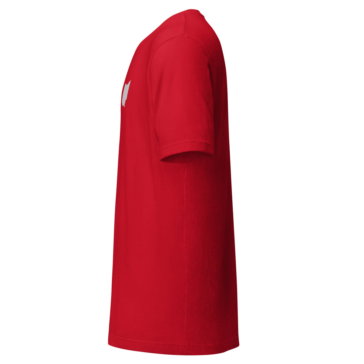 White Ohio Embroidered Patch T Shirt