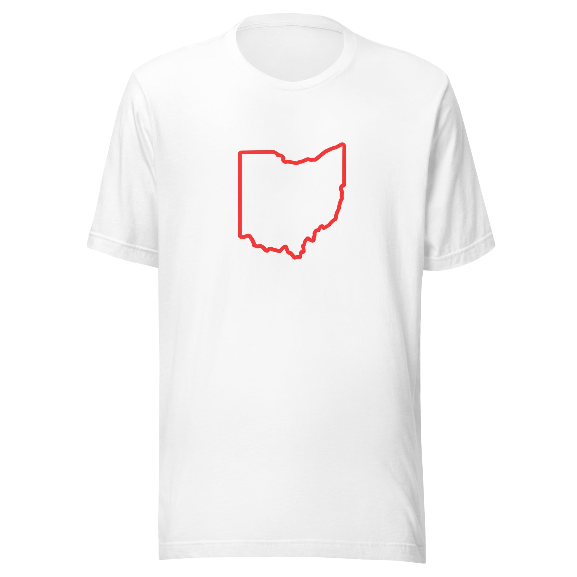 Red Ohio Outline T Shirt