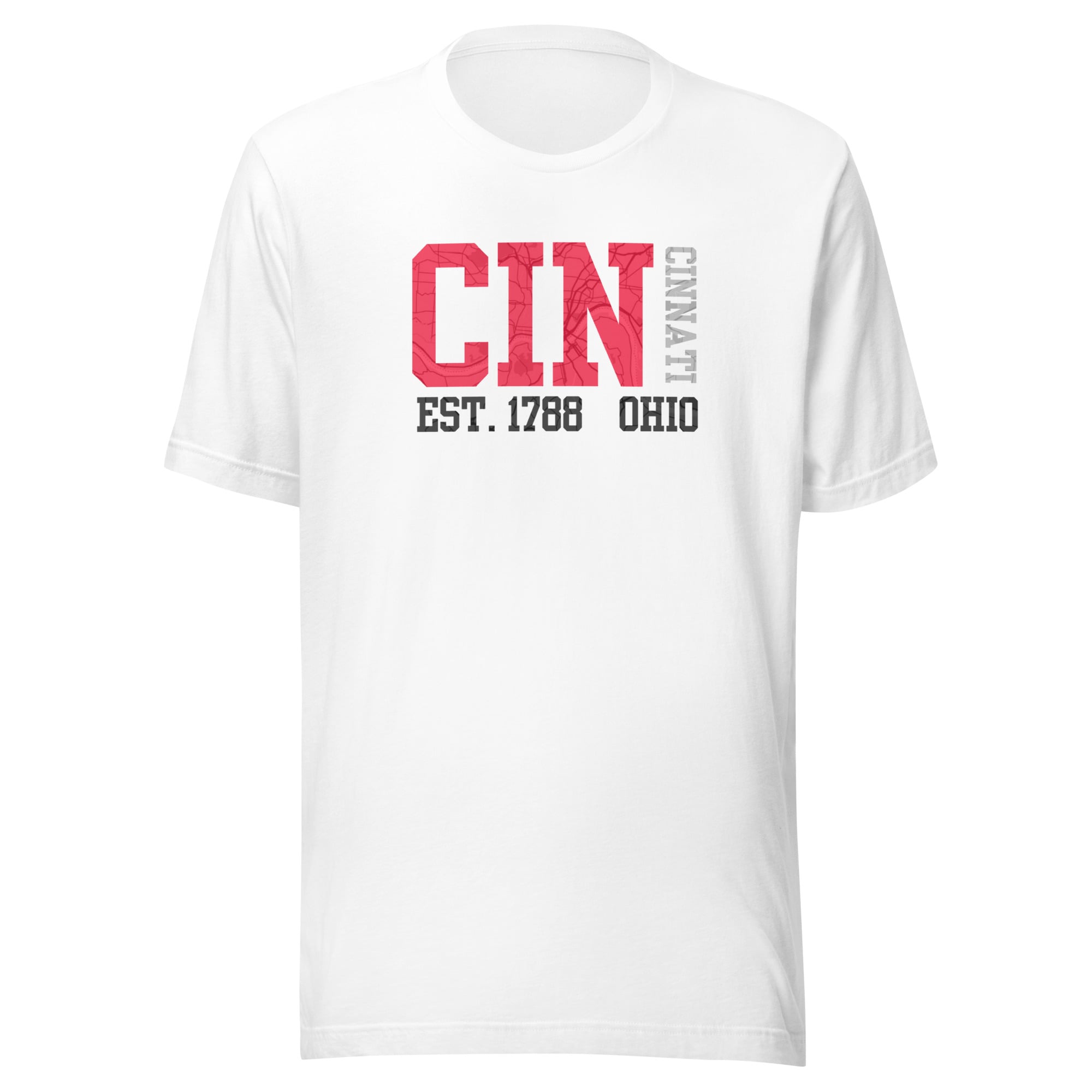 Cincinnati Map T Shirt