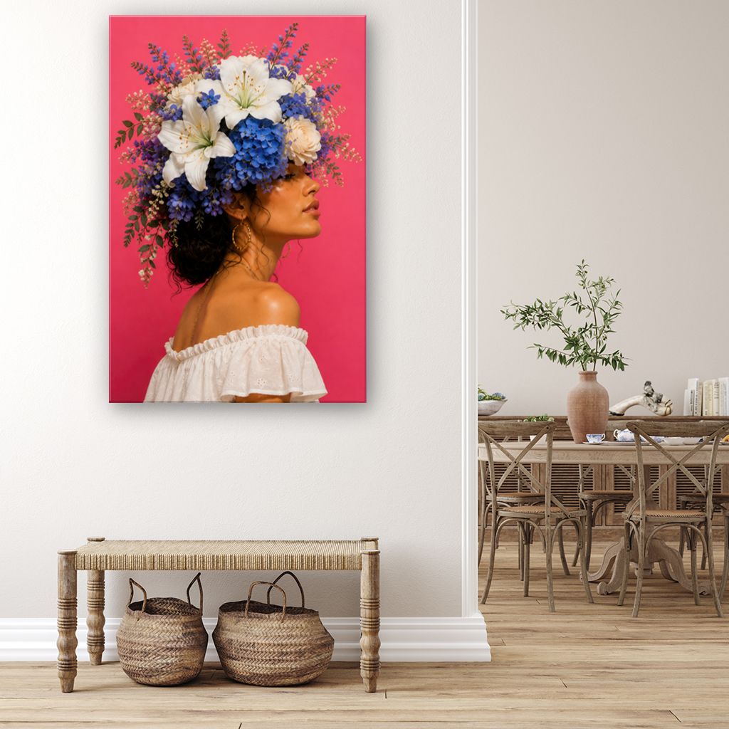 Victoria's Flowers Canvas Wall Art Print