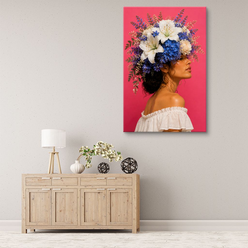 Victoria's Flowers Canvas Wall Art Print