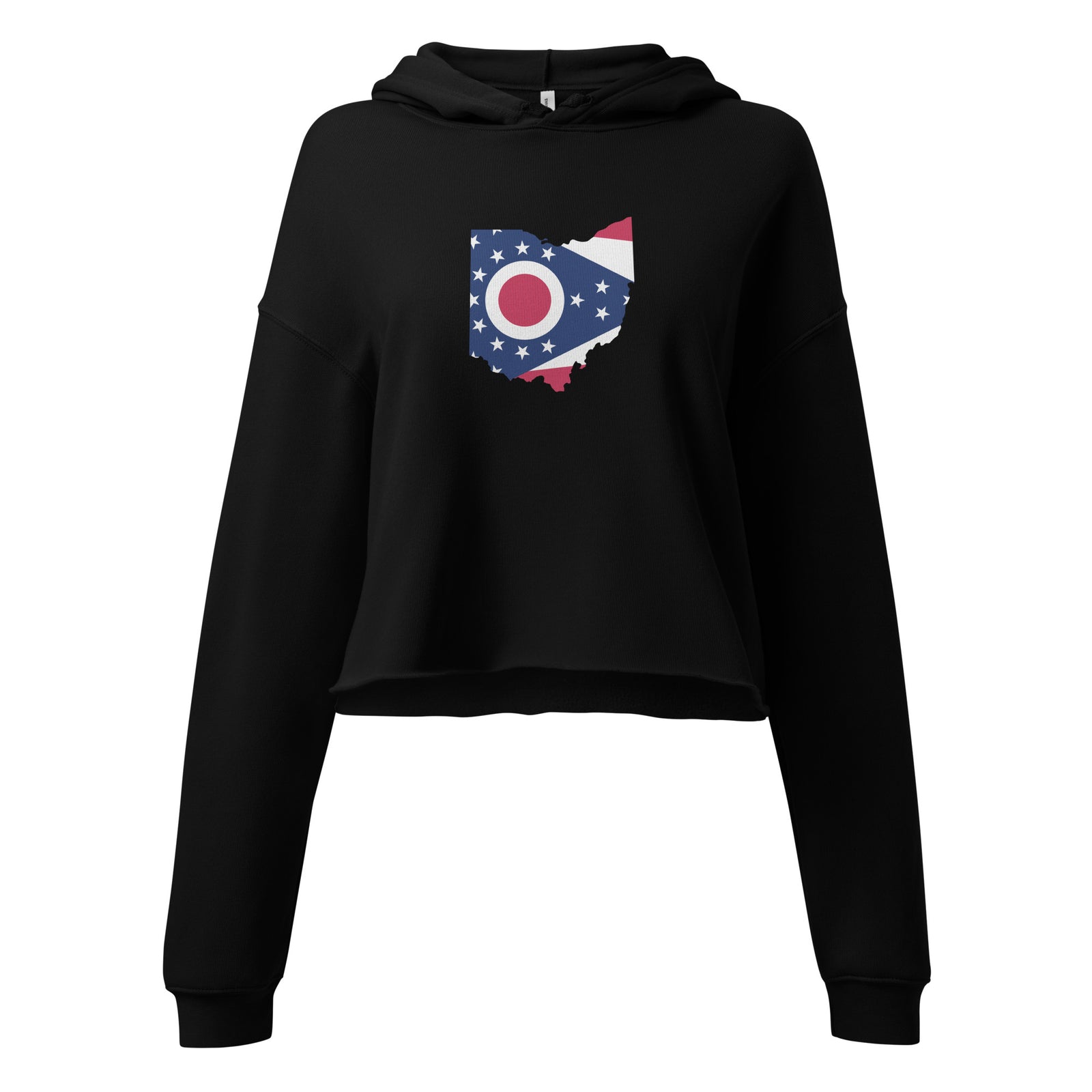 Ohio Flag Cropped Hoodie