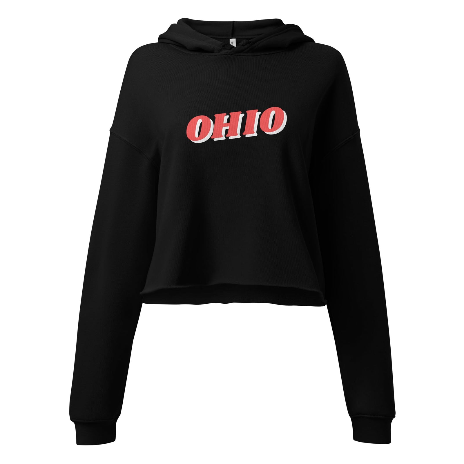 3D Ohio Cropped Hoodie