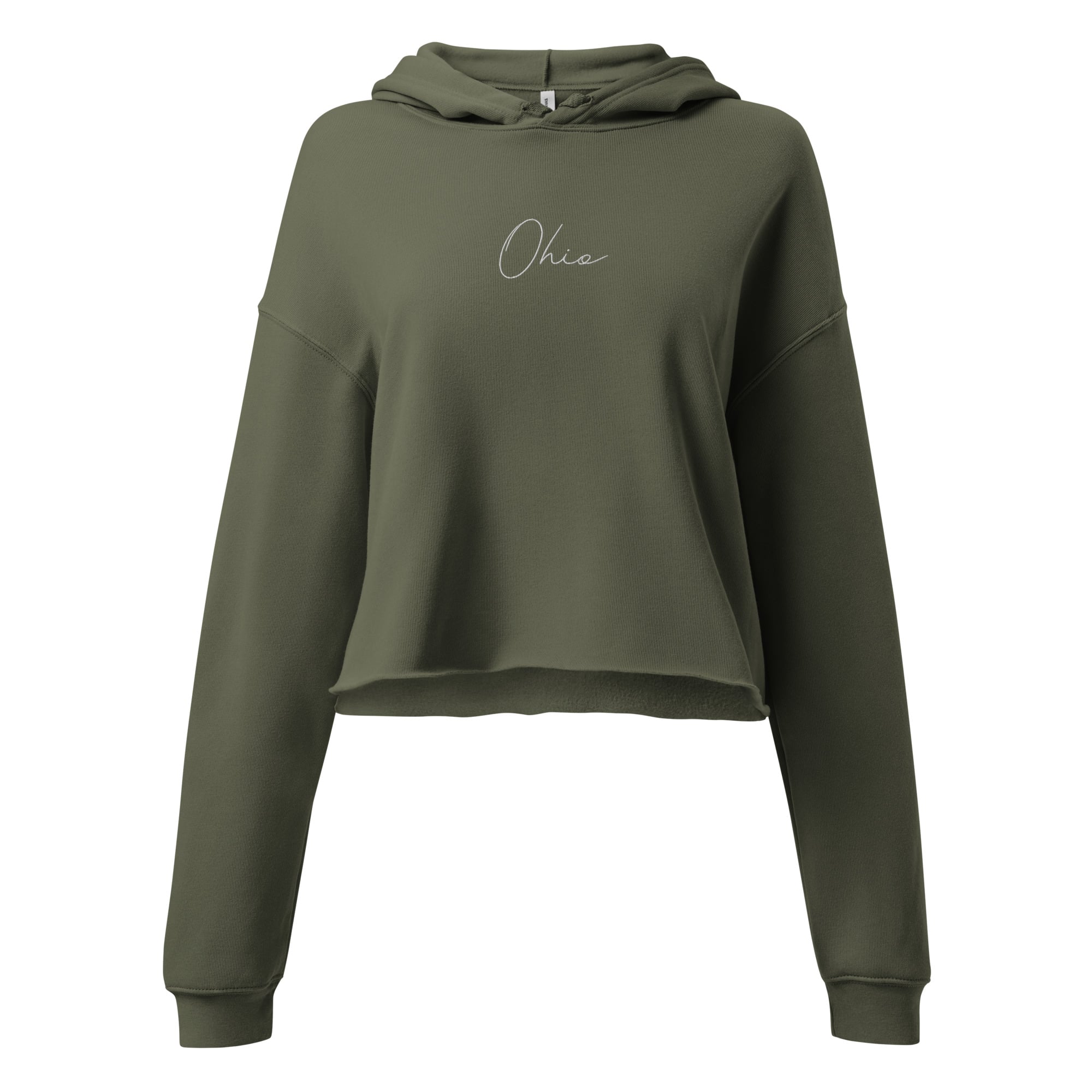 Ohio Script Cropped Hoodie