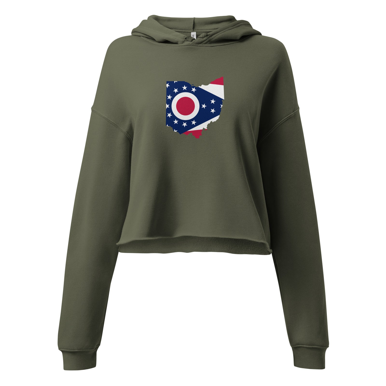 Ohio Flag Cropped Hoodie
