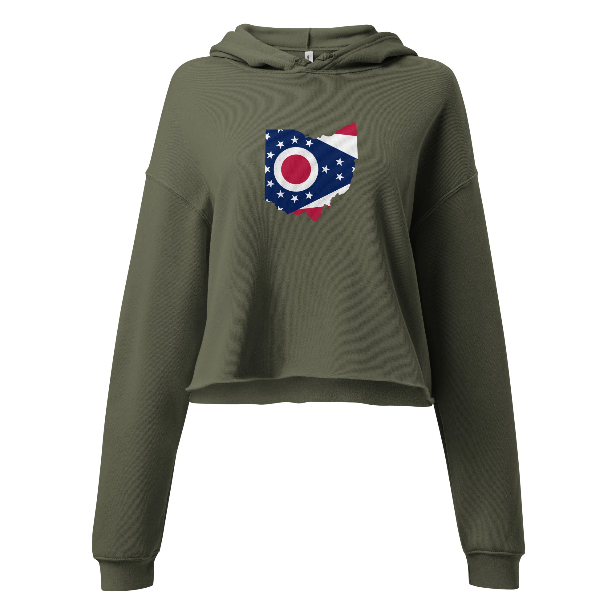 Ohio Flag Cropped Hoodie