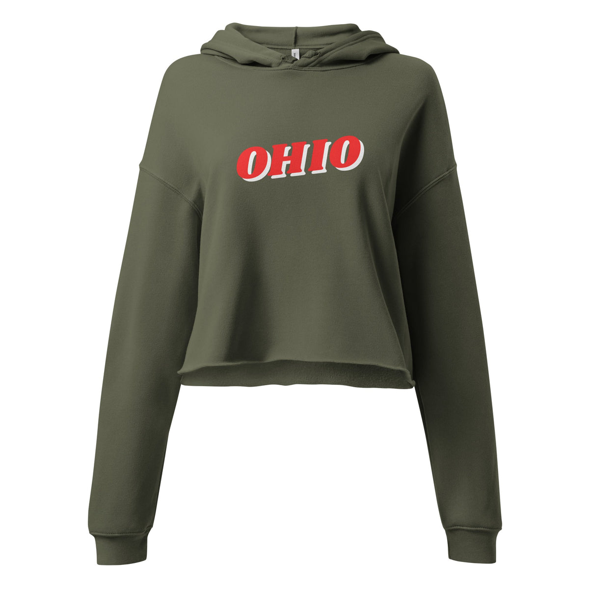 3D Ohio Cropped Hoodie