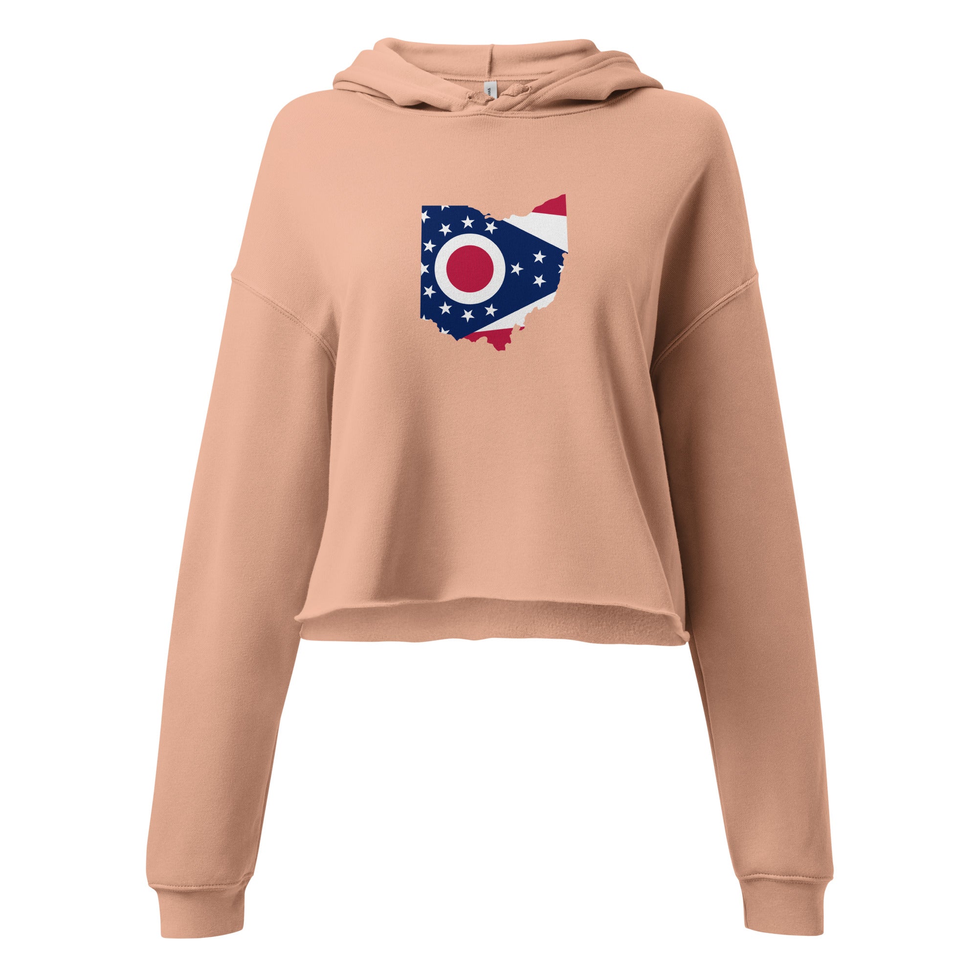 Ohio Flag Cropped Hoodie