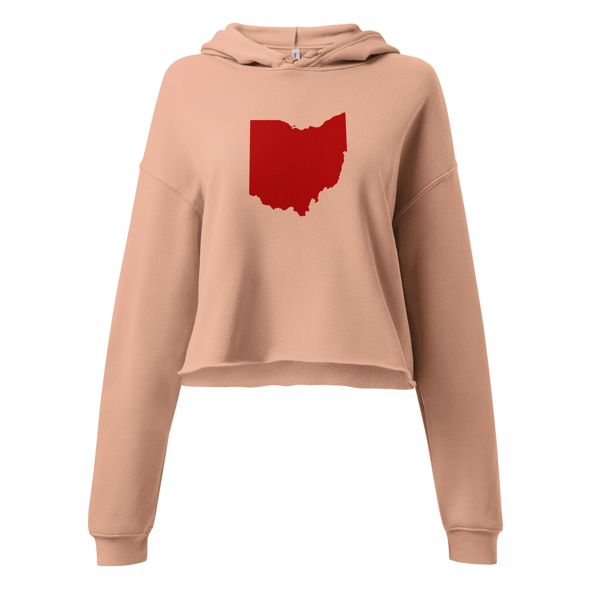 Red Ohio Cropped Hoodie
