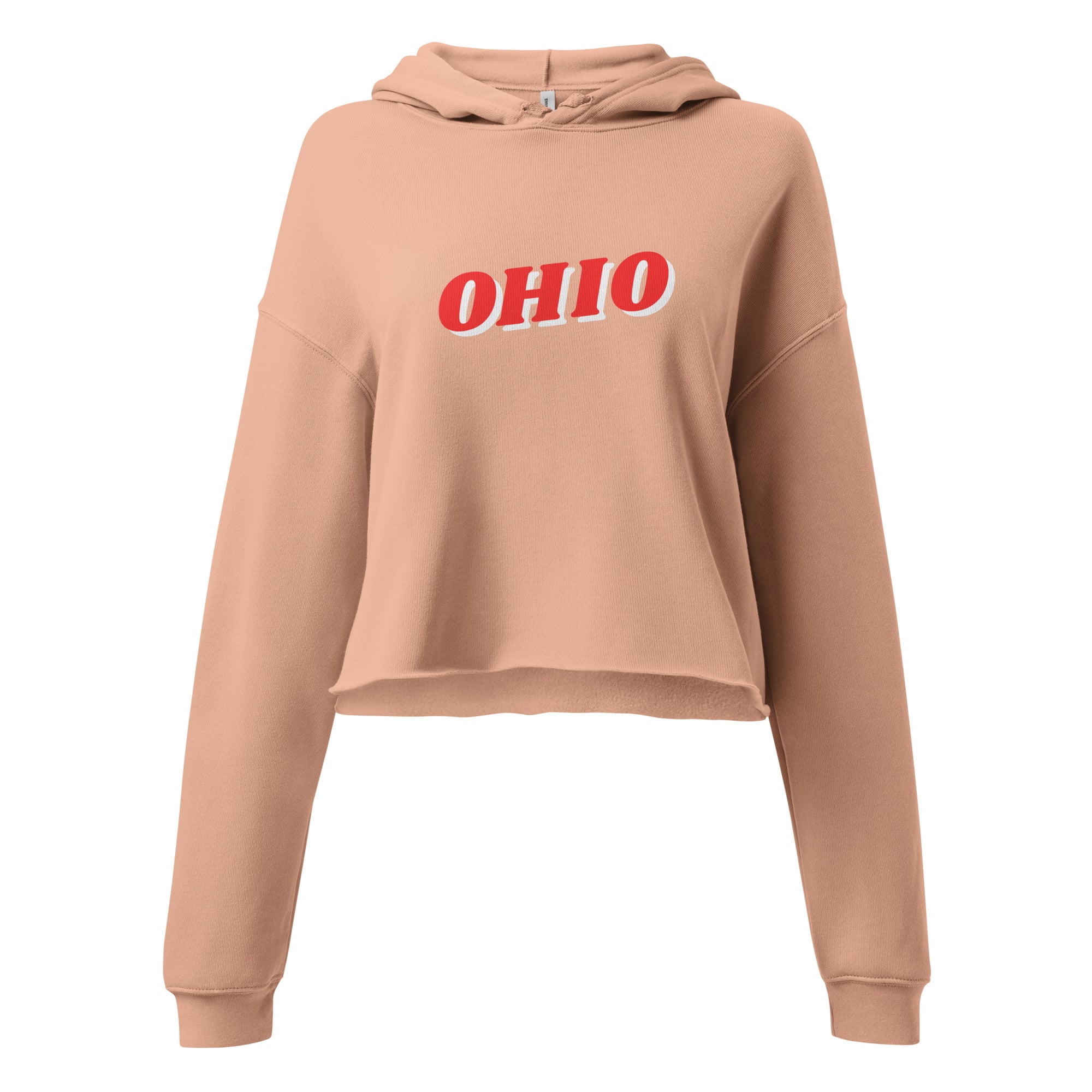 3D Ohio Cropped Hoodie