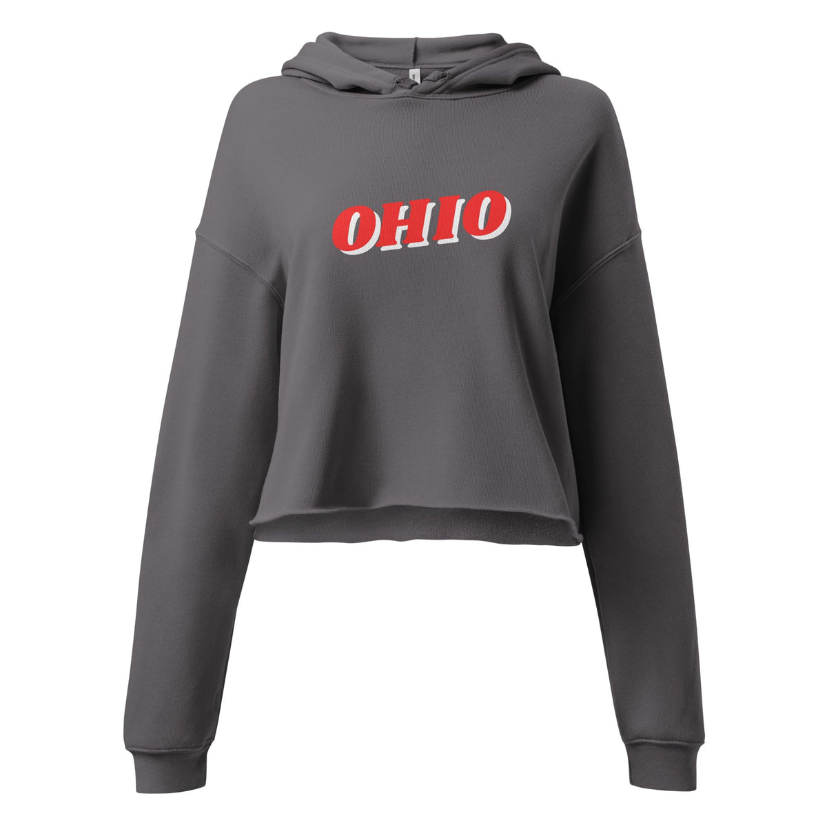 3D Ohio Cropped Hoodie
