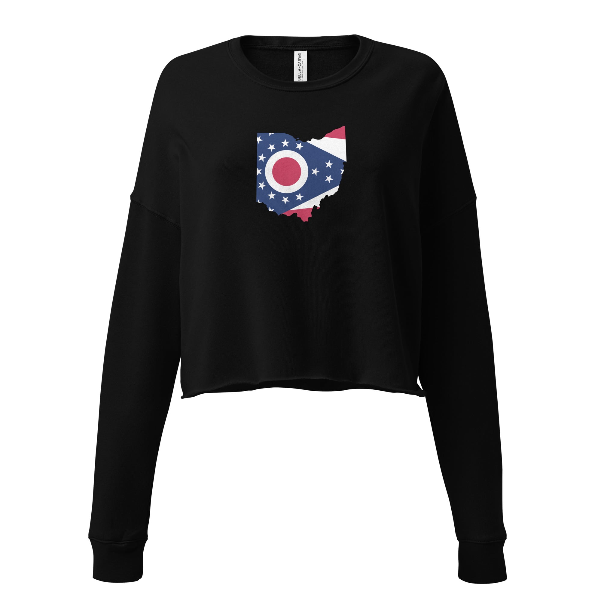 Ohio Flag Cropped Sweatshirt