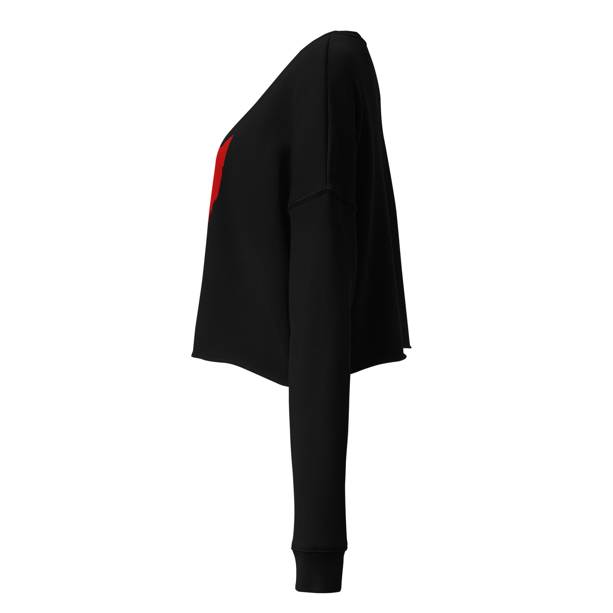 Red Ohio Cropped Sweatshirt