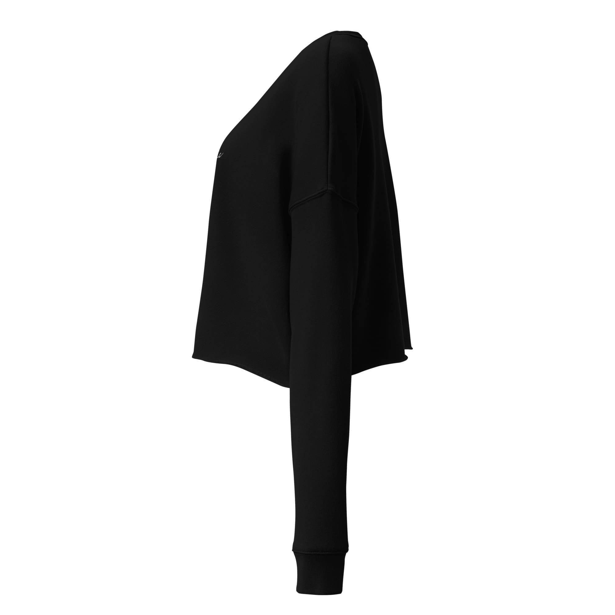 Embroidered Ohio Script Cropped Sweatshirt