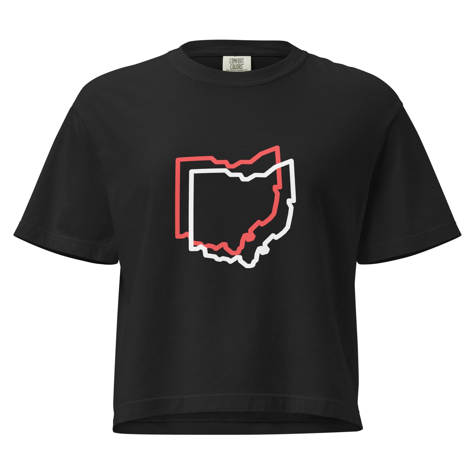 Ohio Offset Cropped T Shirt