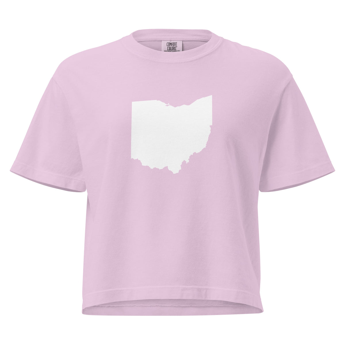White Ohio Cropped T Shirt