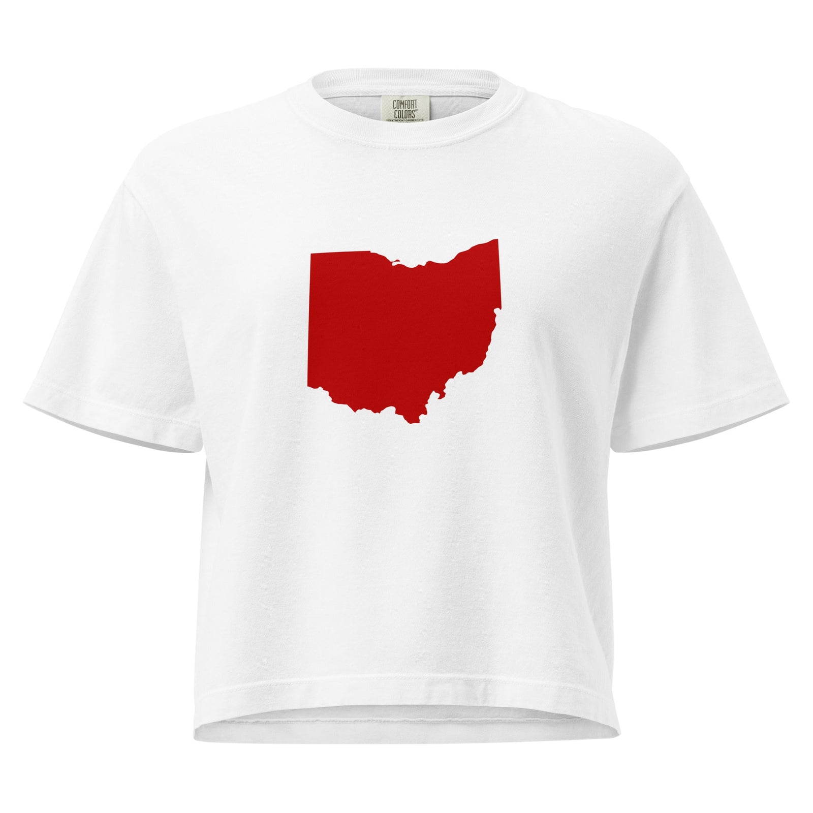 Red Ohio Cropped T Shirt