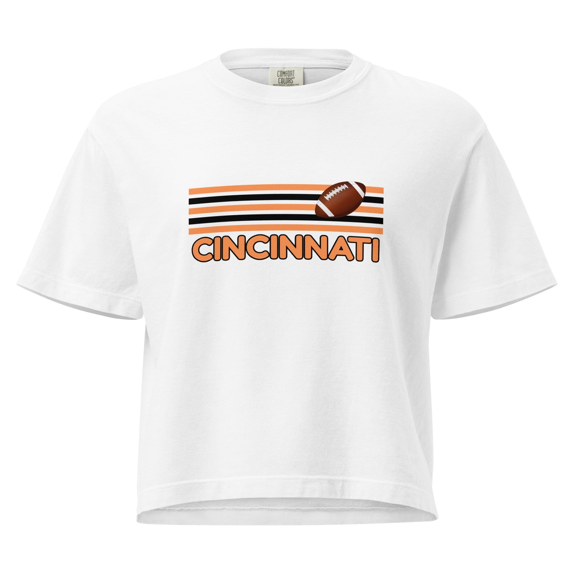 Cincinnati Football Cropped T Shirt