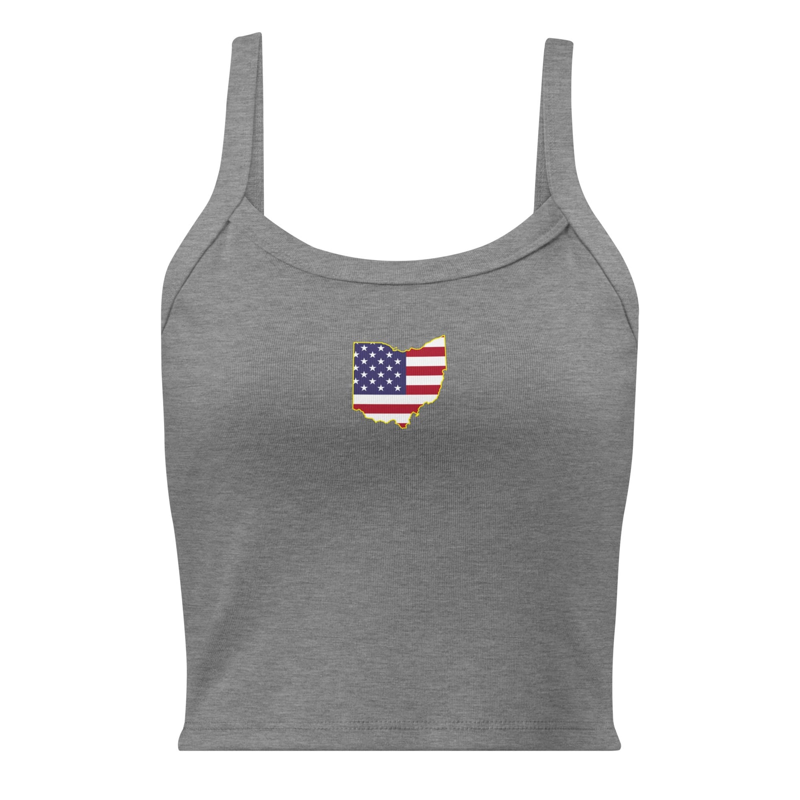 Ohio American Flag Cropped Tank Top