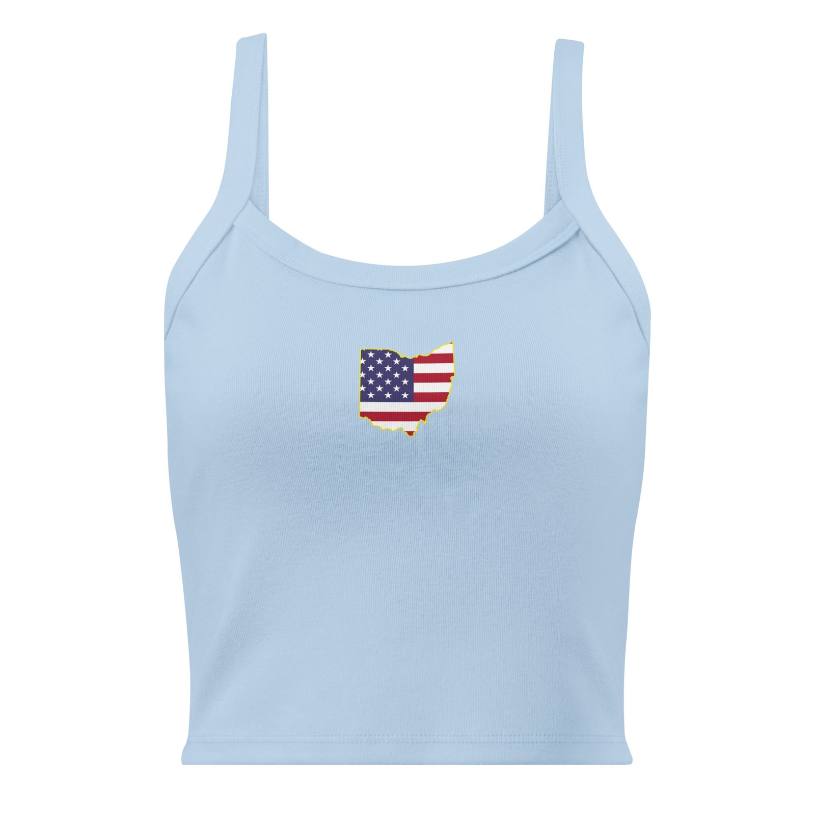 Ohio American Flag Cropped Tank Top