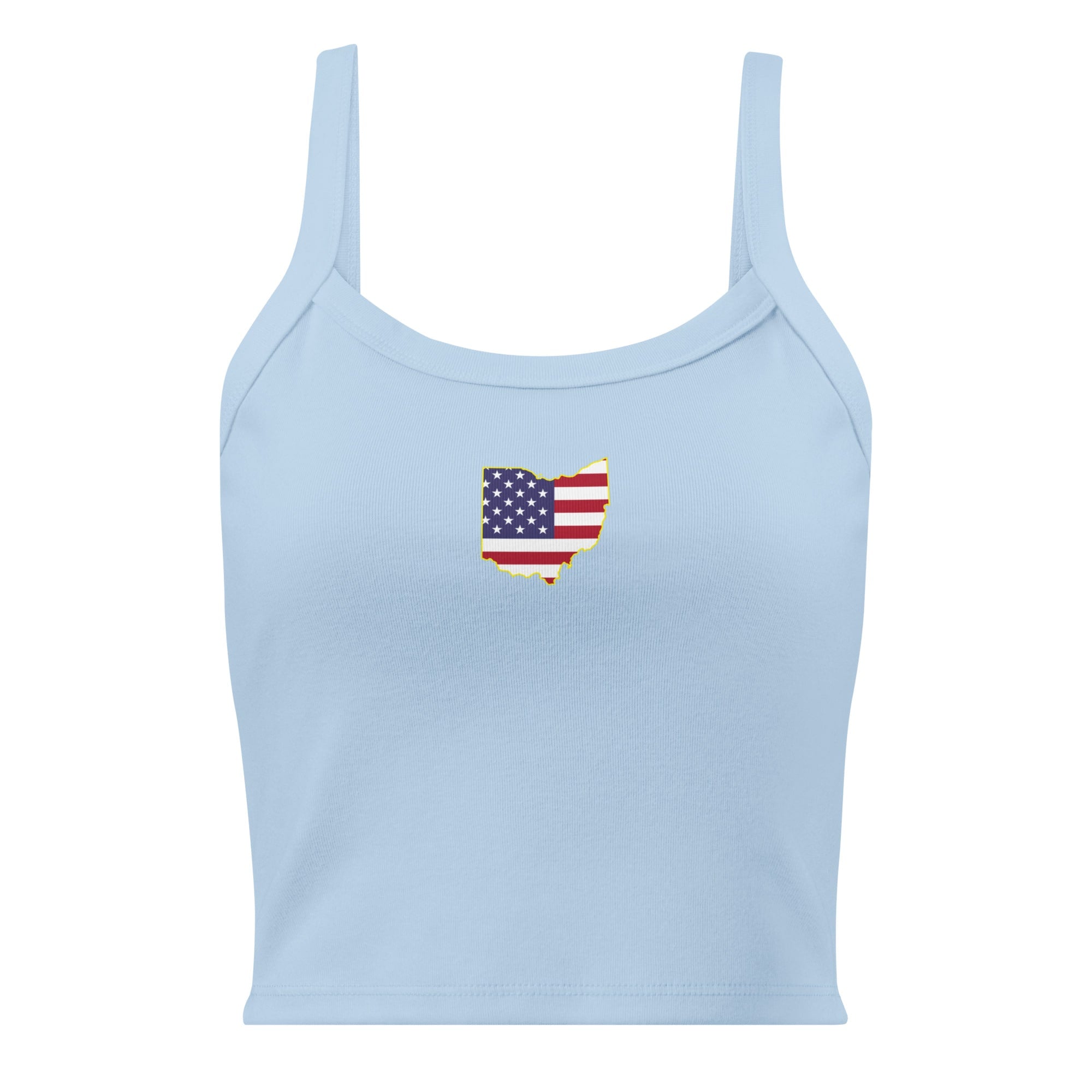 Ohio American Flag Cropped Tank Top