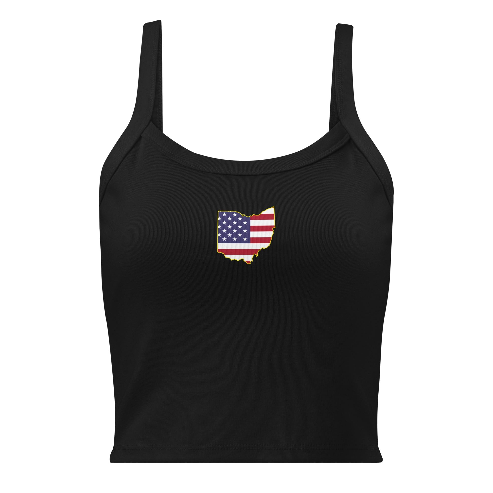 Ohio American Flag Cropped Tank Top