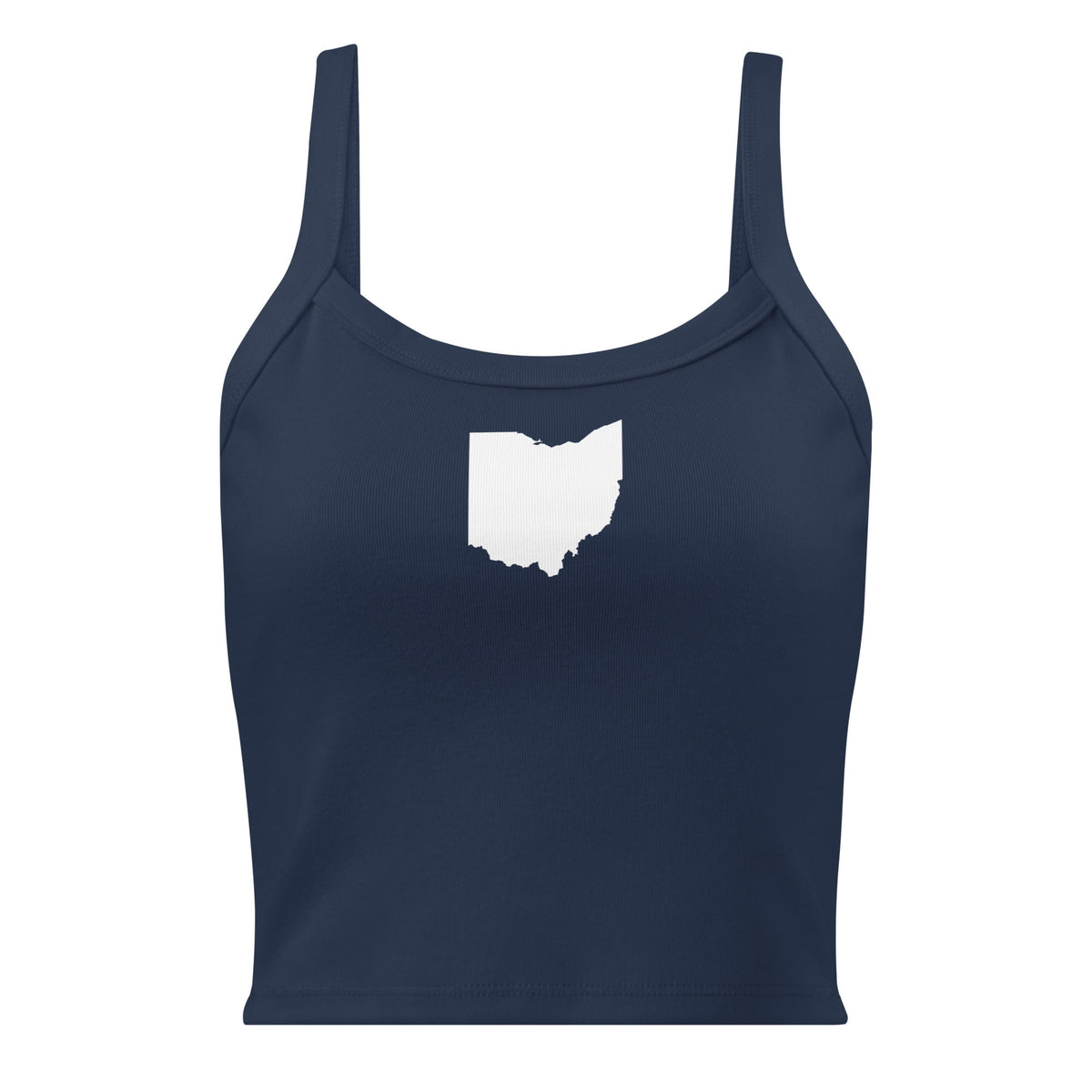 White Ohio Cropped Tank Top