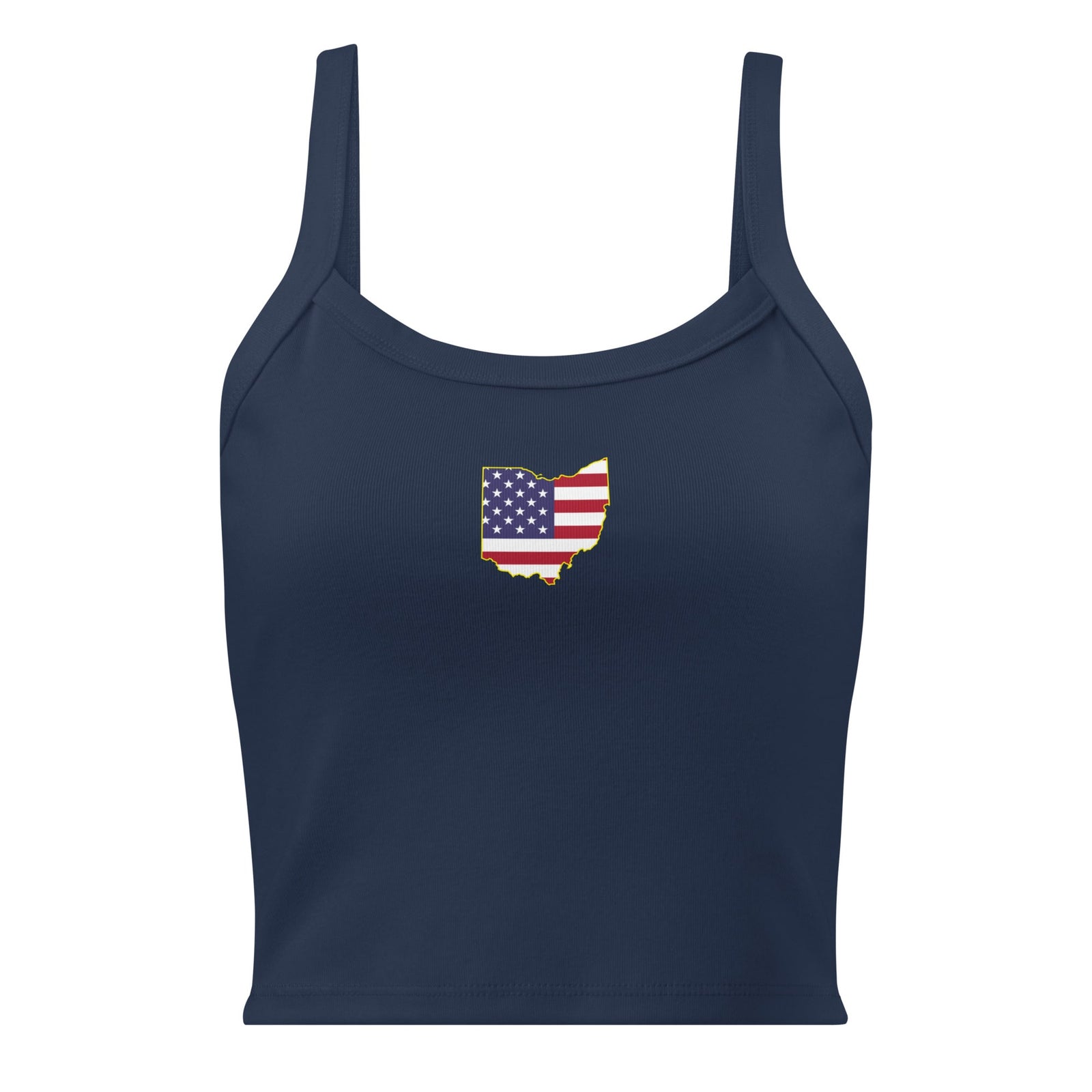 Ohio American Flag Cropped Tank Top