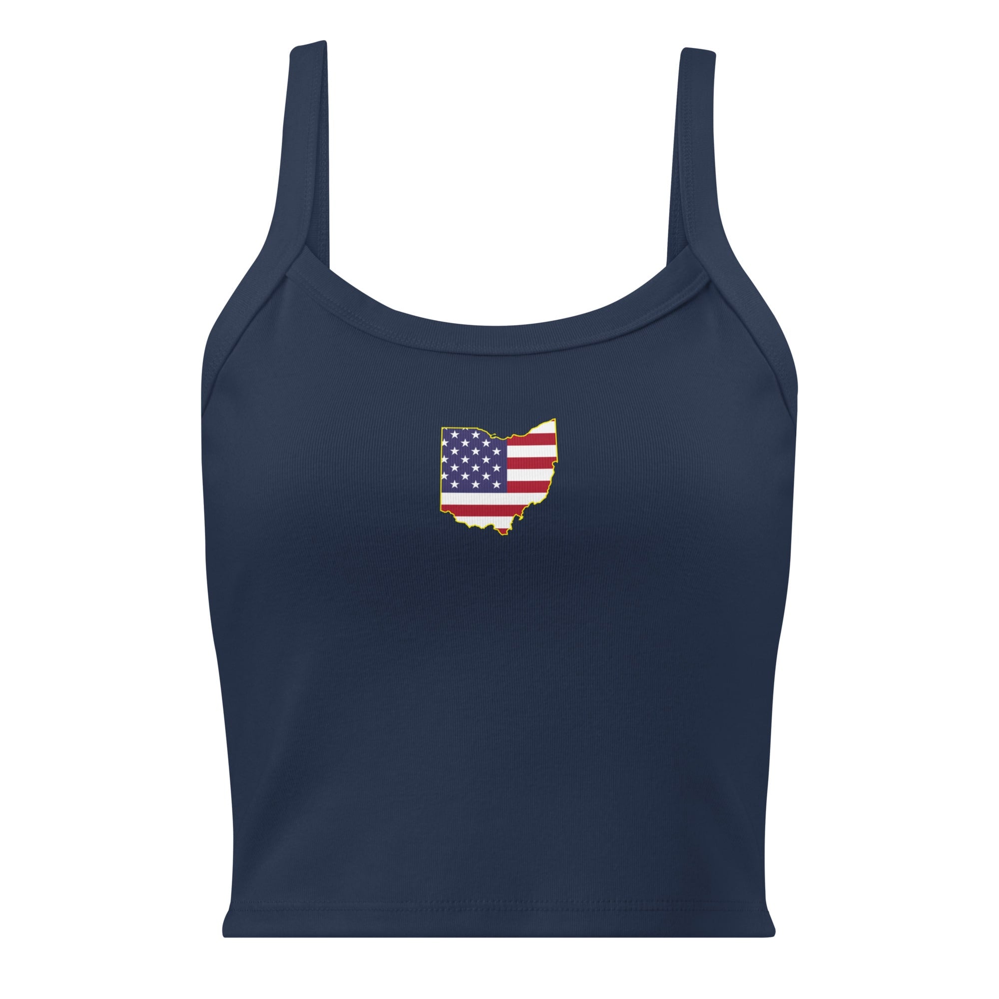 Ohio American Flag Cropped Tank Top