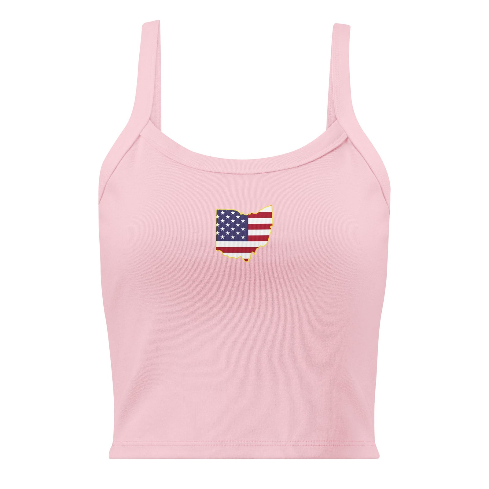 Ohio American Flag Cropped Tank Top