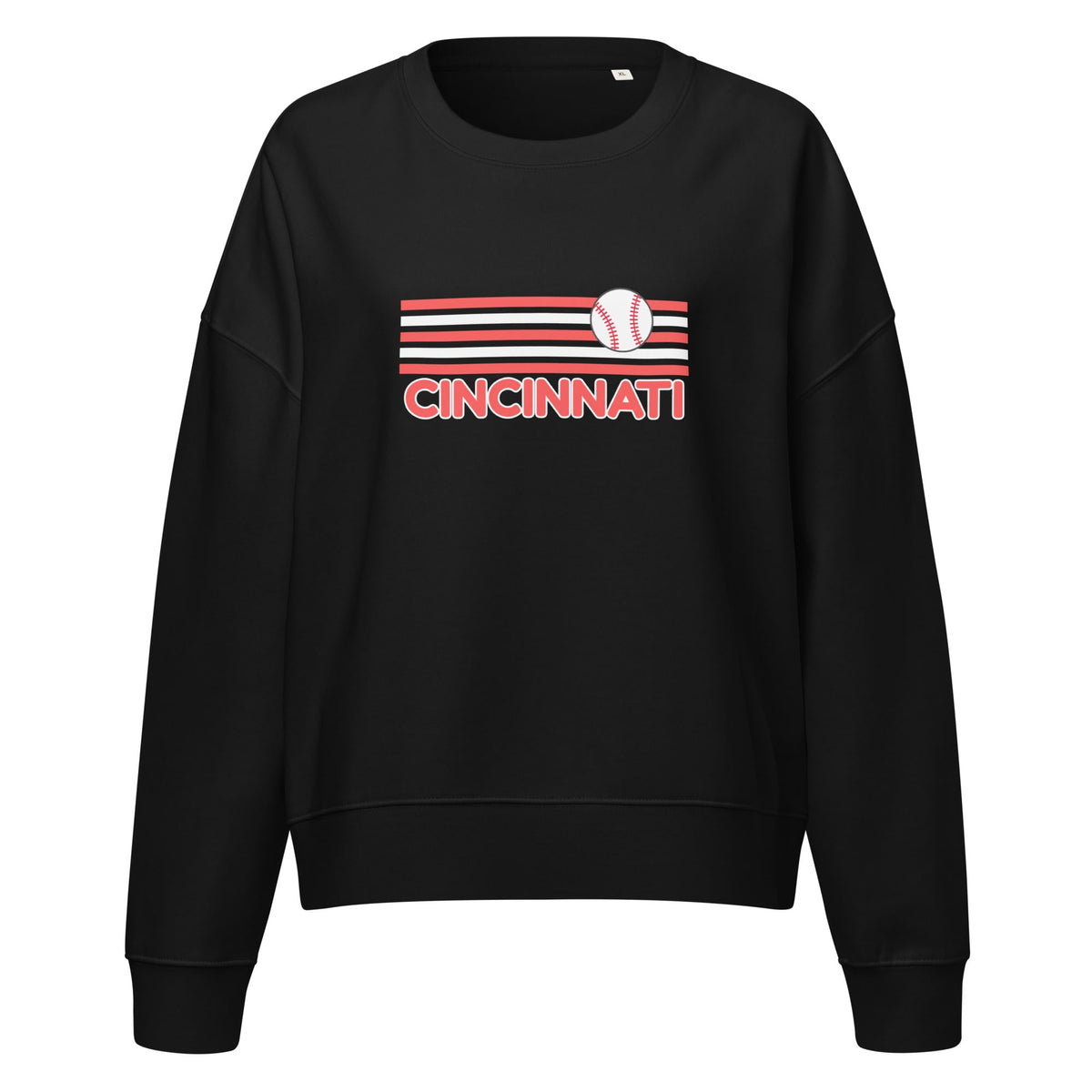 Cincinnati Baseball Waist Length Crewneck Sweatshirt