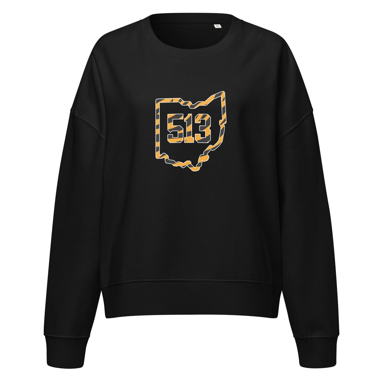 513 Ohio Tiger Stripe Waist Length Crewneck Sweatshirt