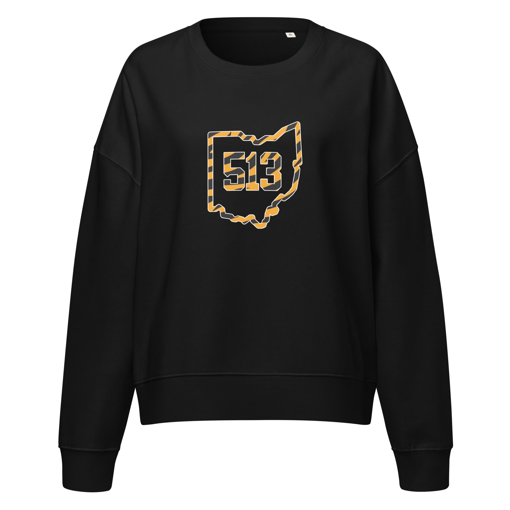 513 Ohio Tiger Stripe Waist Length Crewneck Sweatshirt
