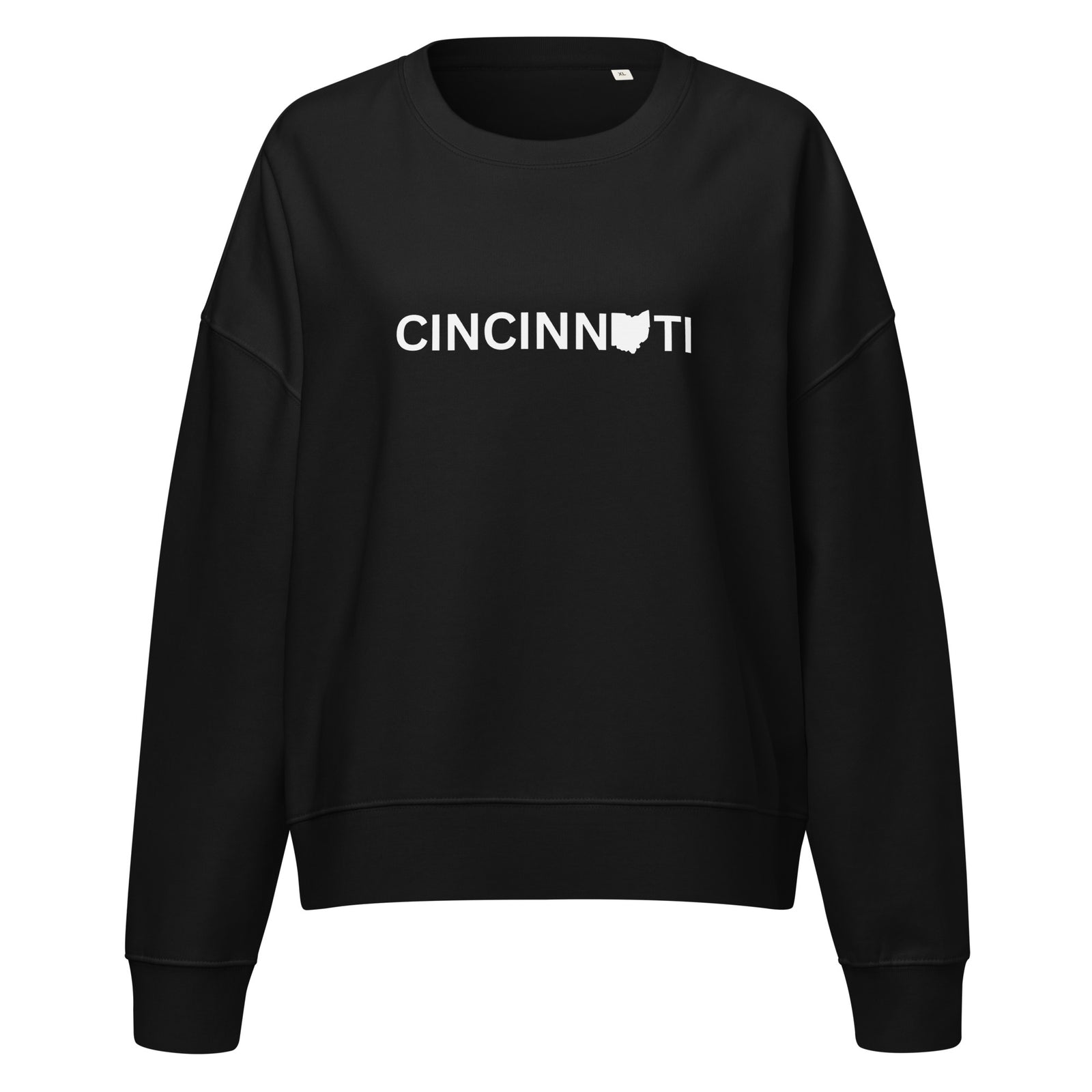 Cincinnati Ohio Waist Length Crewneck Sweatshirt