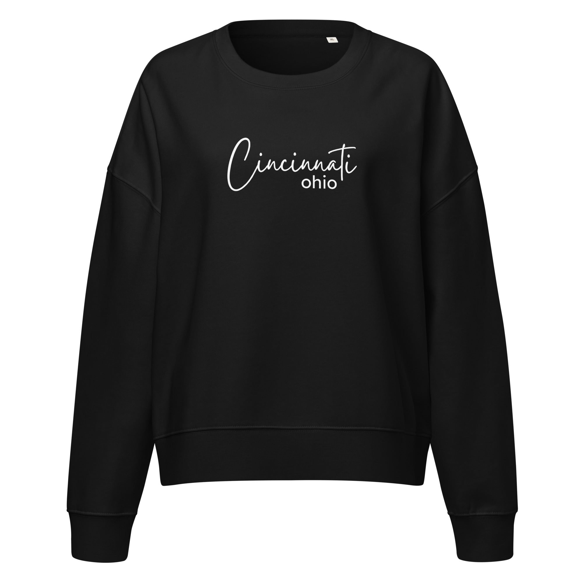 Cincinnati Script Waist Length Crewneck Sweatshirt