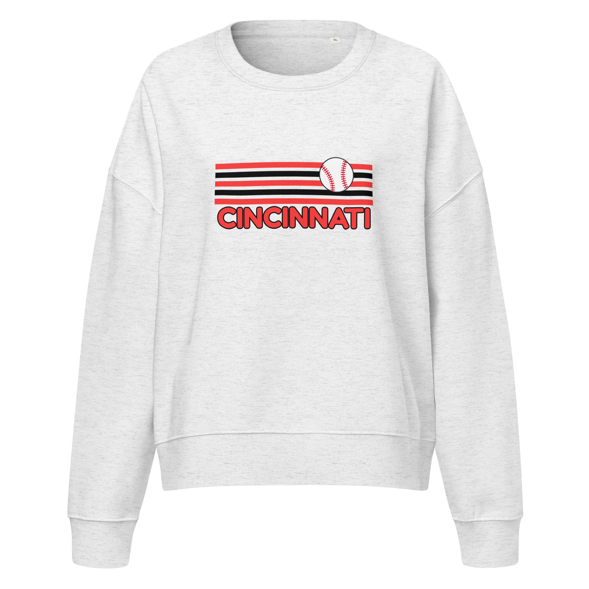 Cincinnati Baseball Waist Length Crewneck Sweatshirt