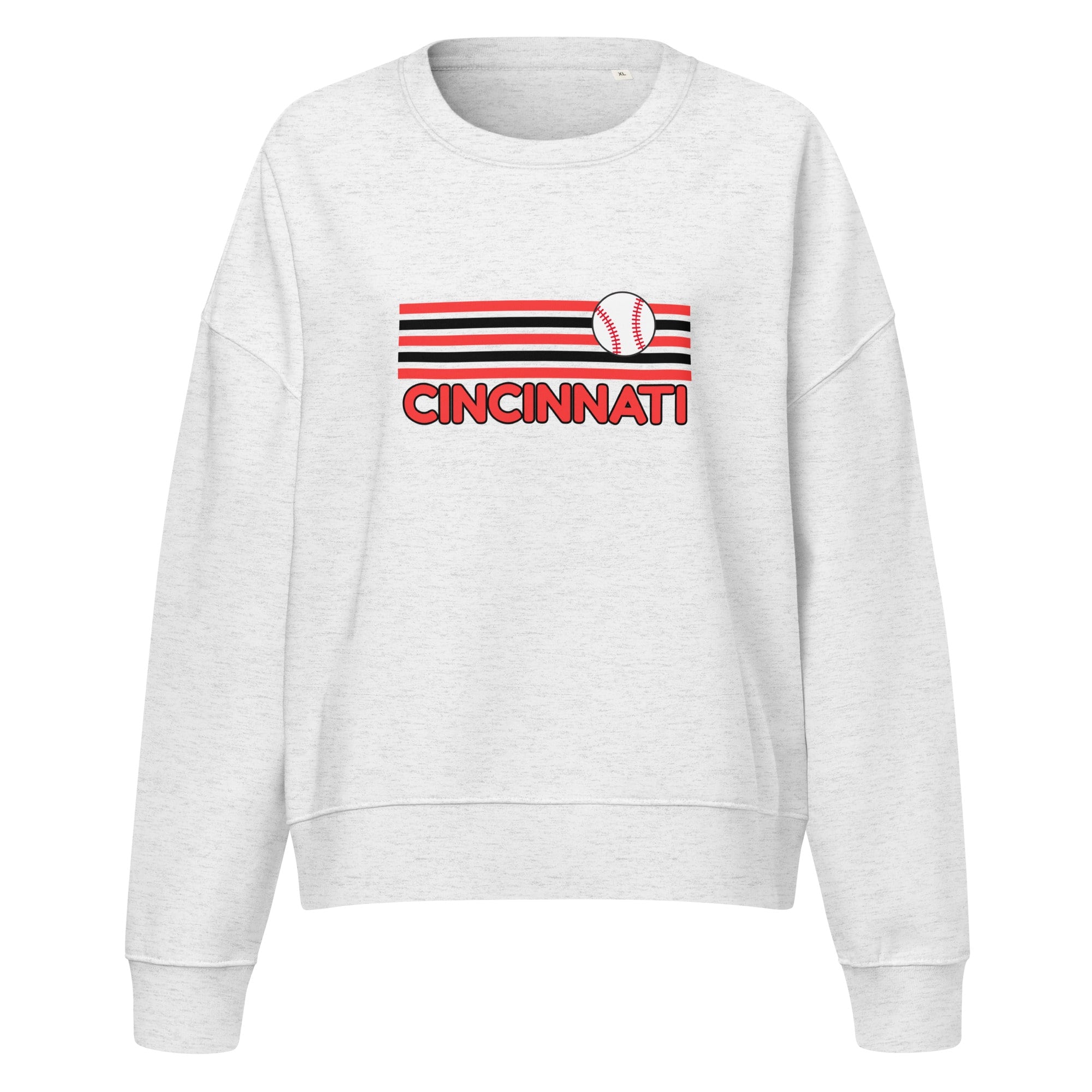 Cincinnati Baseball Waist Length Crewneck Sweatshirt