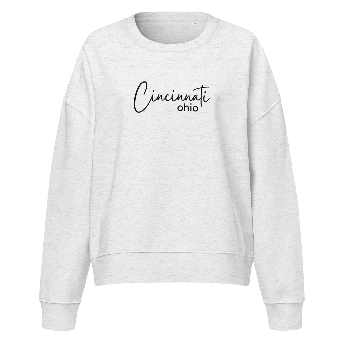 Cincinnati Script Waist Length Crewneck Sweatshirt