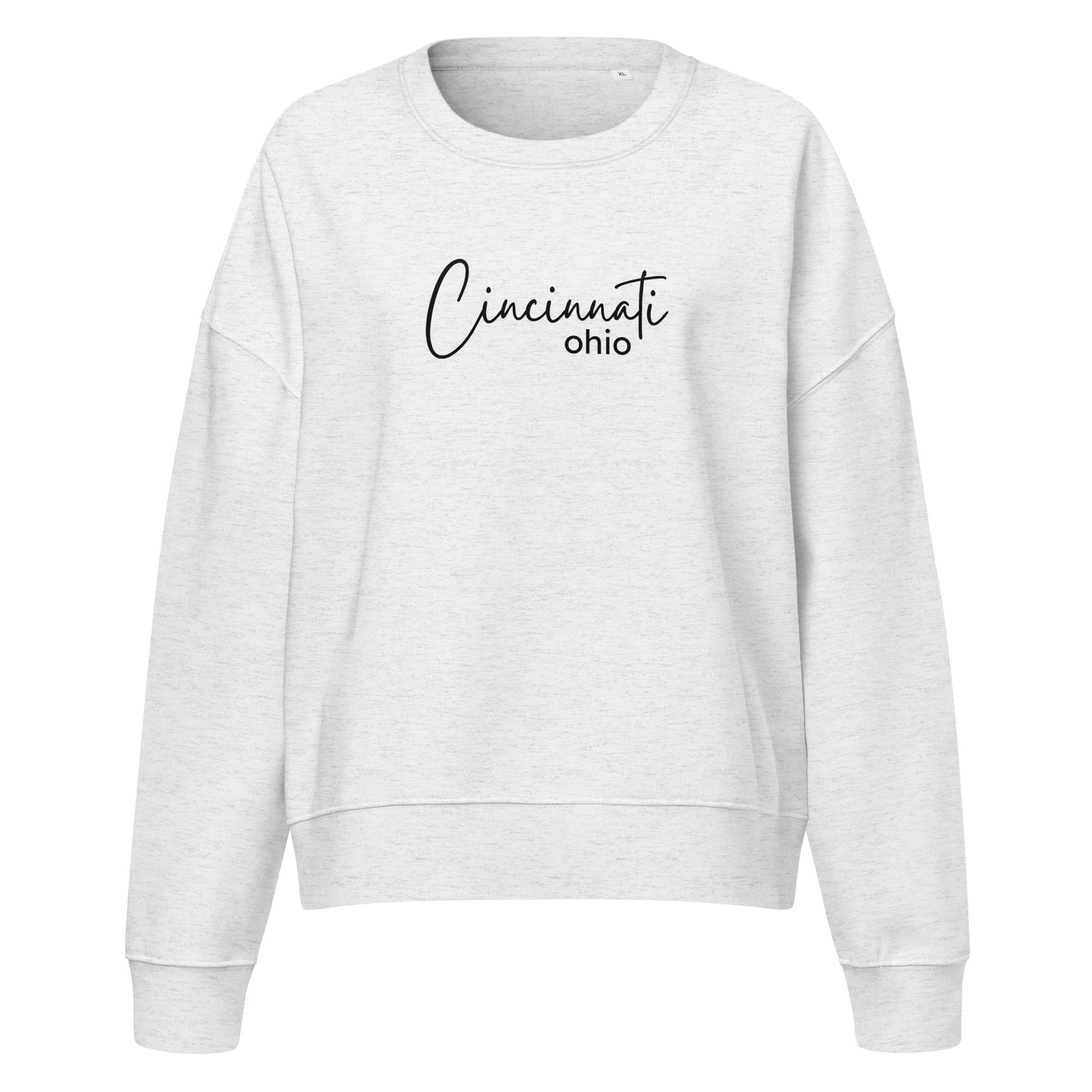 Cincinnati Script Waist Length Crewneck Sweatshirt