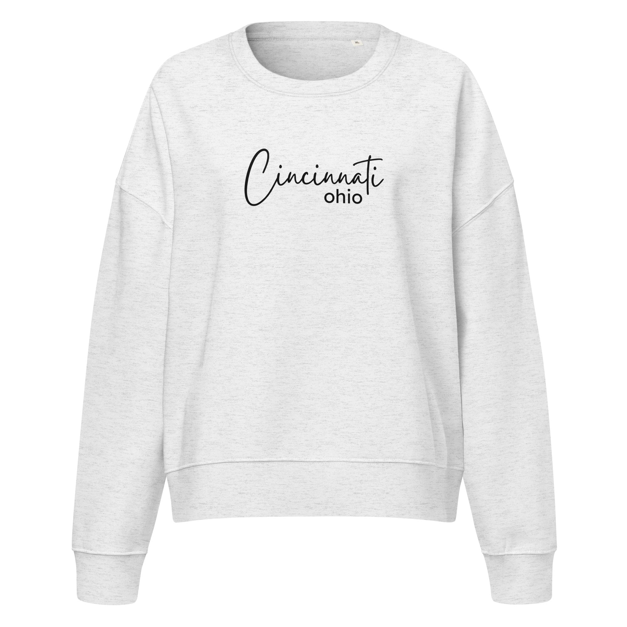 Cincinnati Script Waist Length Crewneck Sweatshirt
