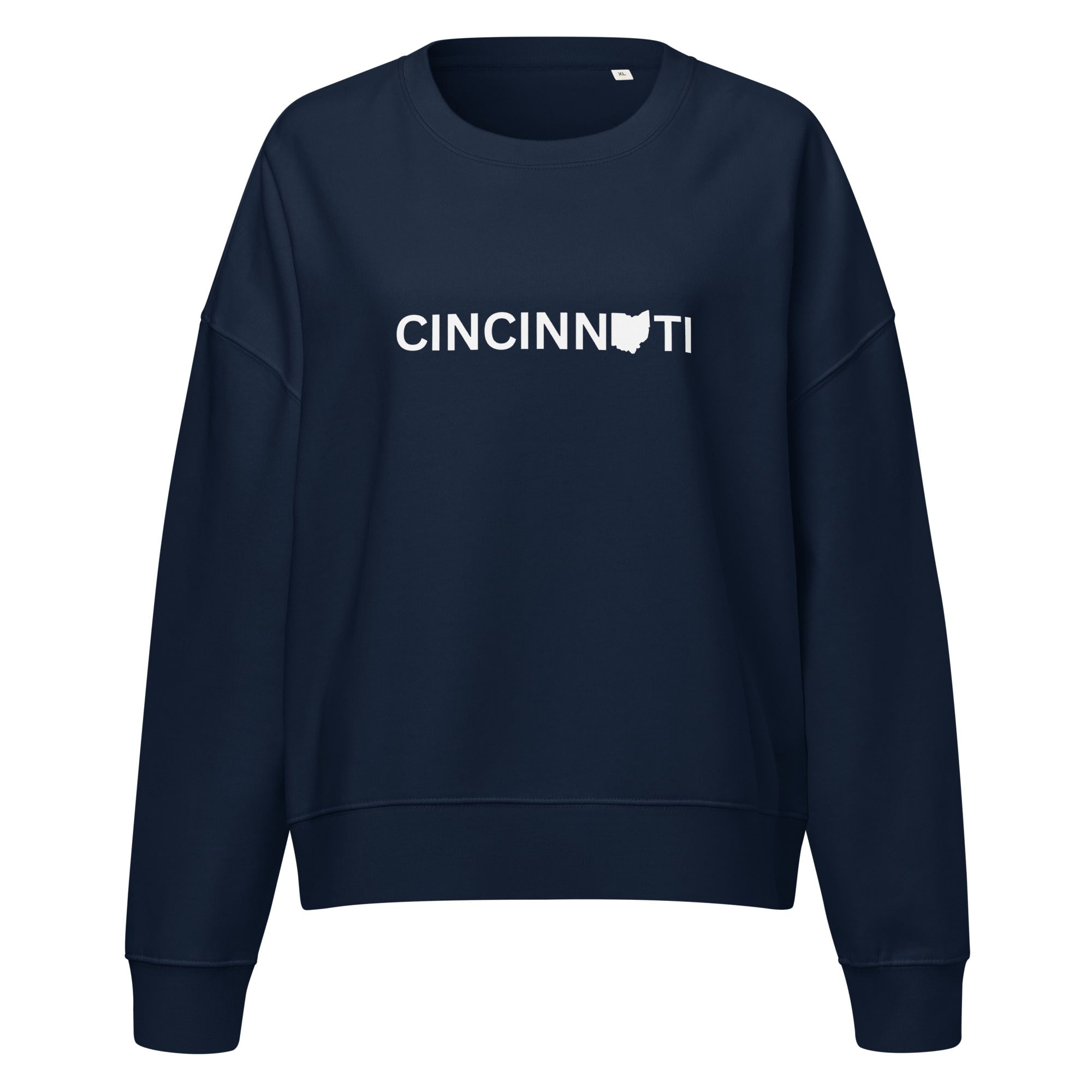 Cincinnati Ohio Waist Length Crewneck Sweatshirt