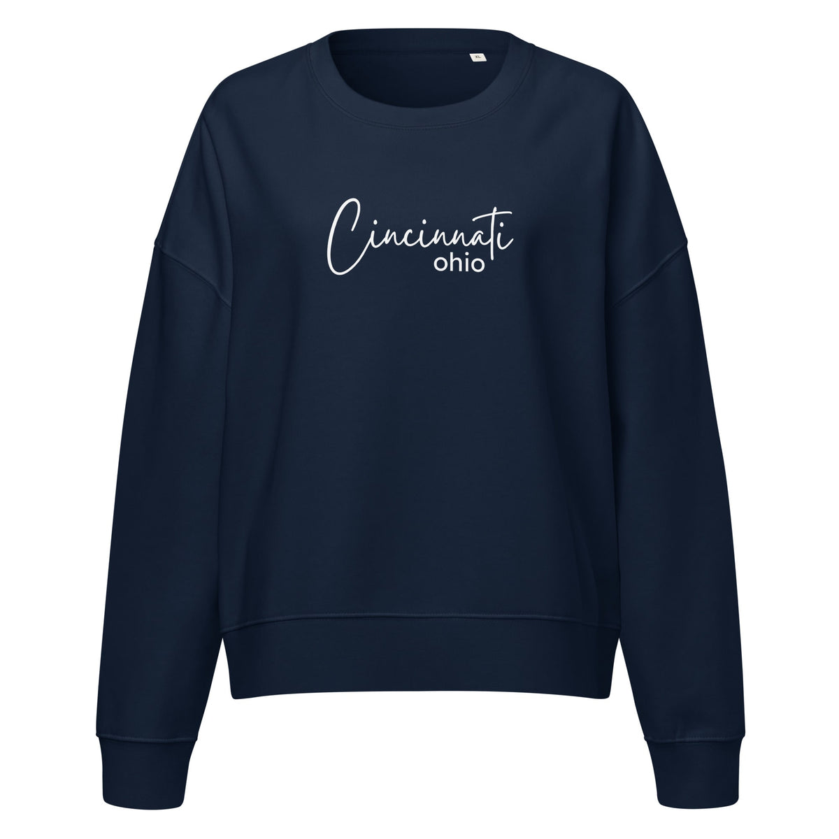 Cincinnati Script Waist Length Crewneck Sweatshirt