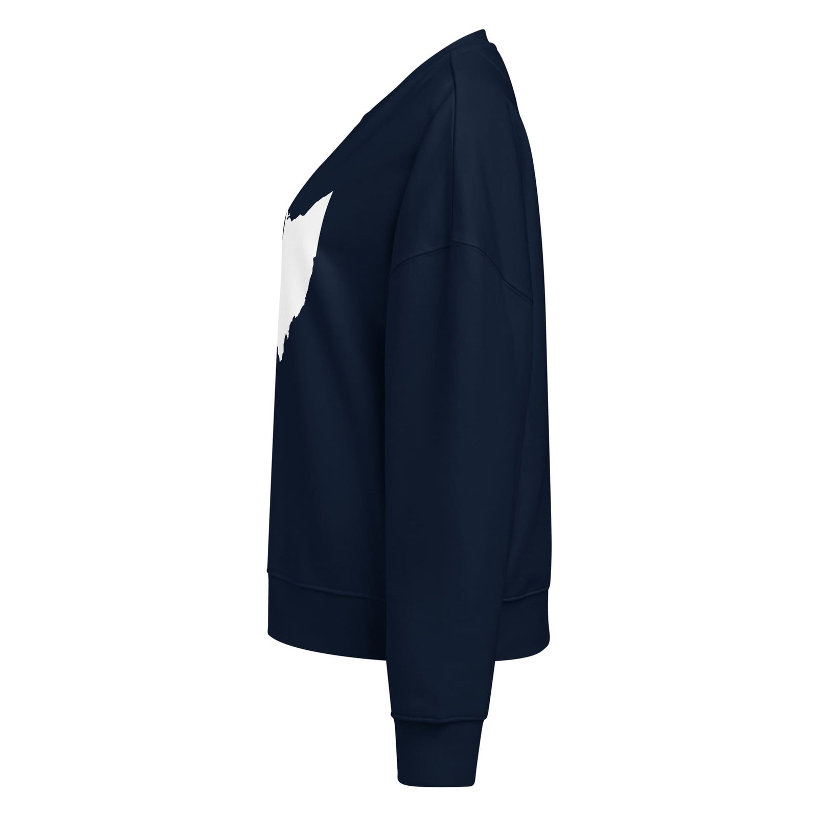 White Ohio Cropped Crewneck Sweatshirt