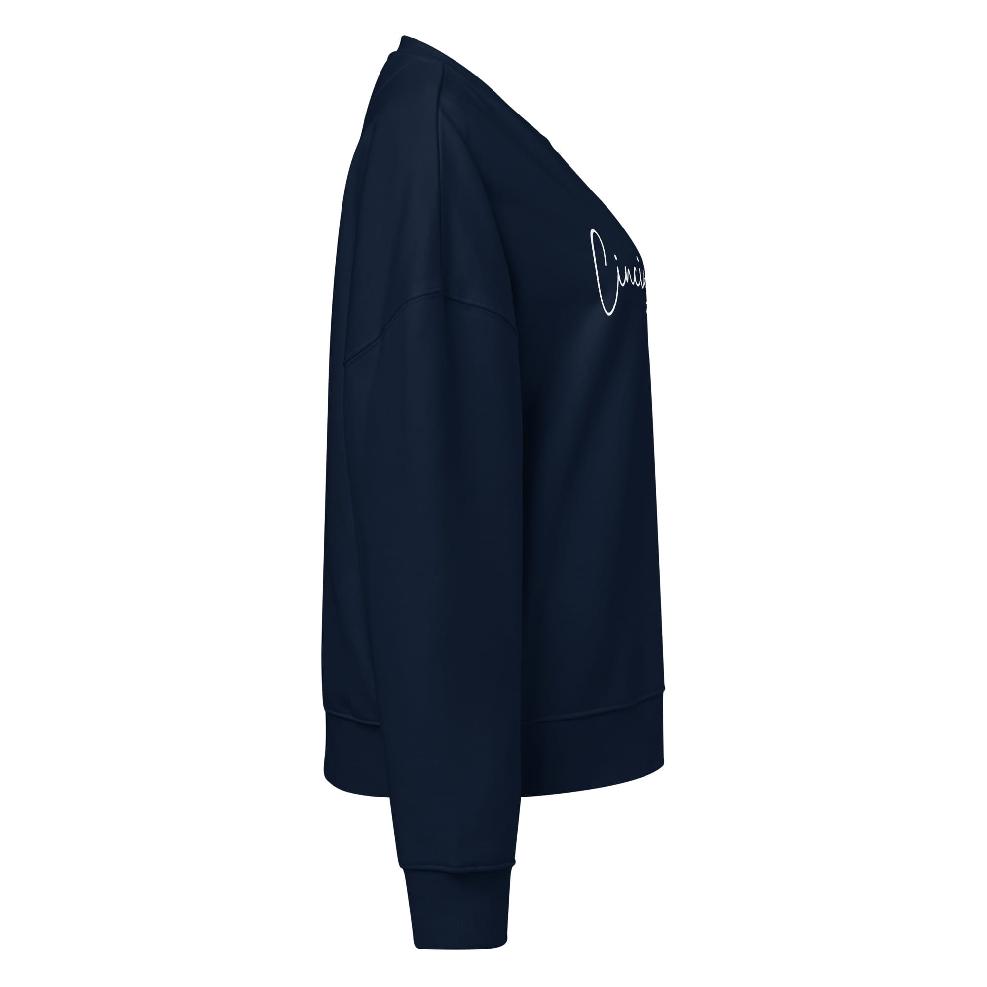 Cincinnati Script Waist Length Crewneck Sweatshirt