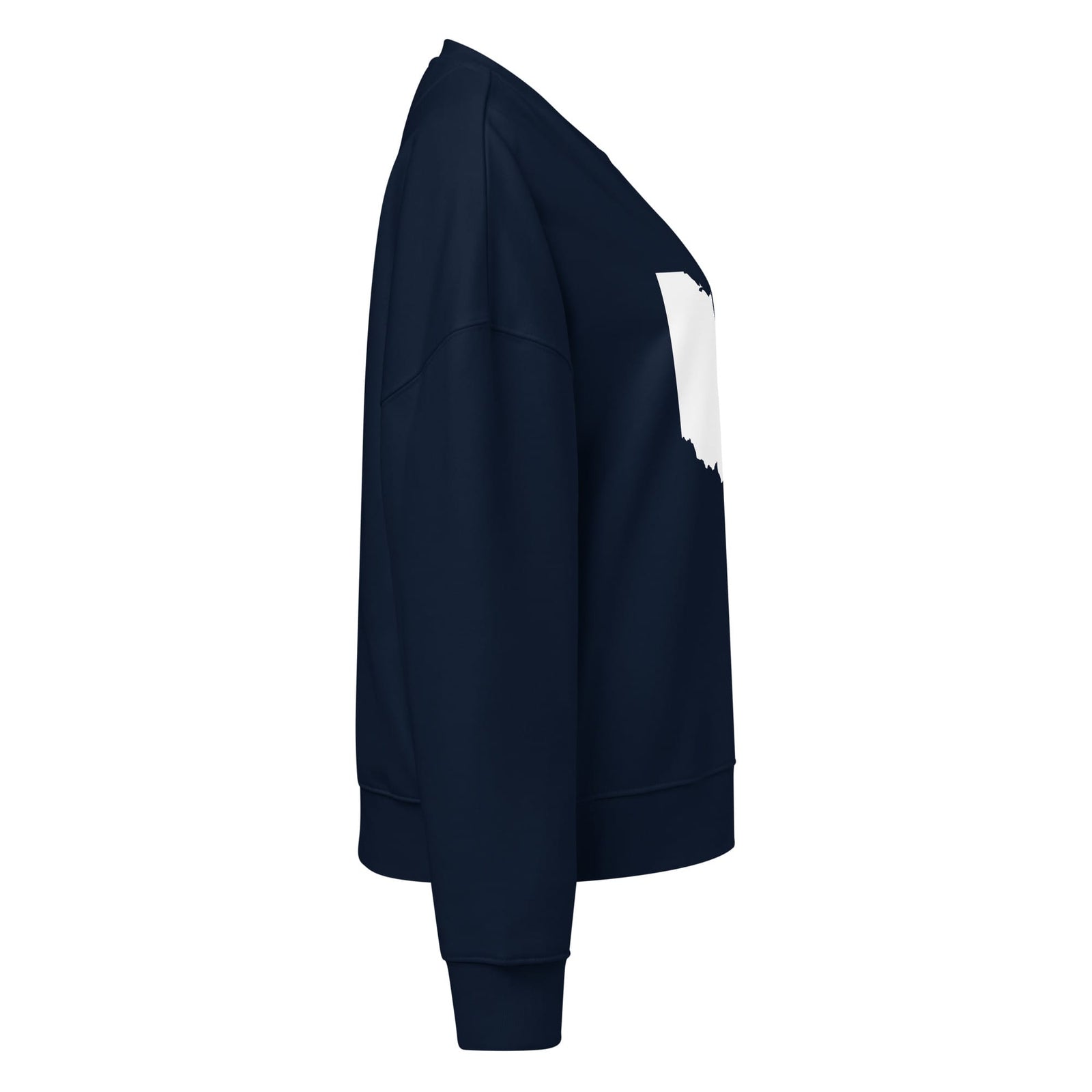 White Ohio Cropped Crewneck Sweatshirt